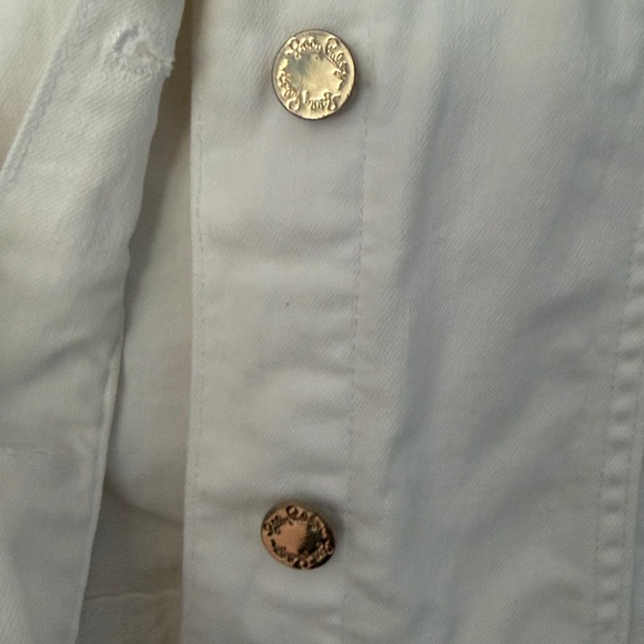 3 for 25! Lilly‎ Pulitzer Women’s White Denim Jacket, size XL, WITH FLAWS - Picture 12 of 12